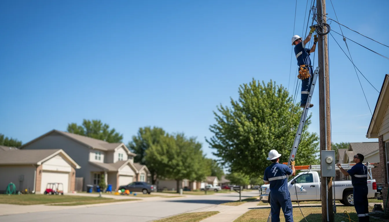 Residential electrician providing installation services in Marion, WI